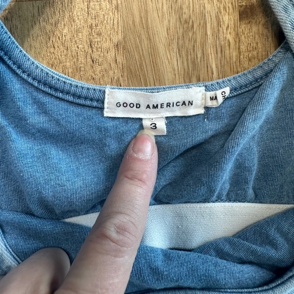 Good American Sleeveless Knit Minidress Size 3 - Picture 9 of 11